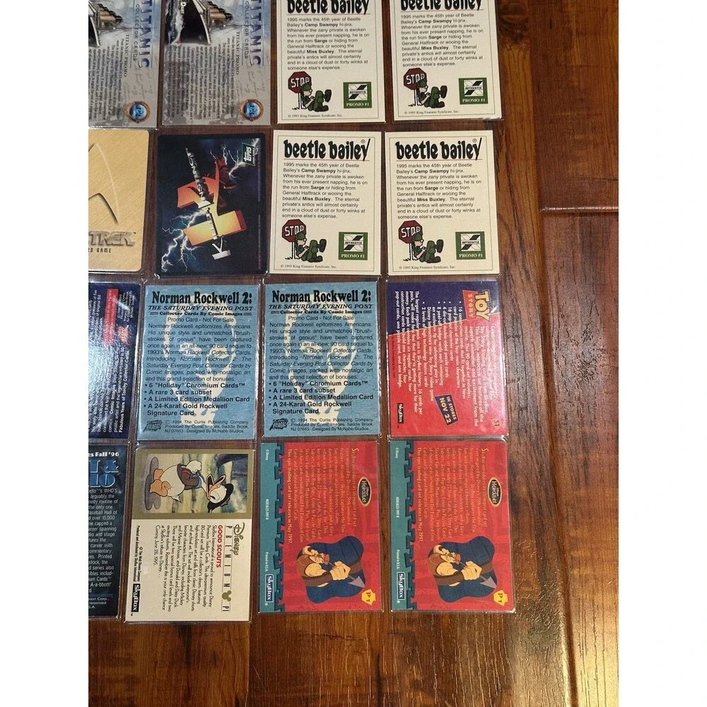 Lot of (25) Non-Sport Trading Promo Cards Coca-Cola, Titanic, Disney, Hot Wheels